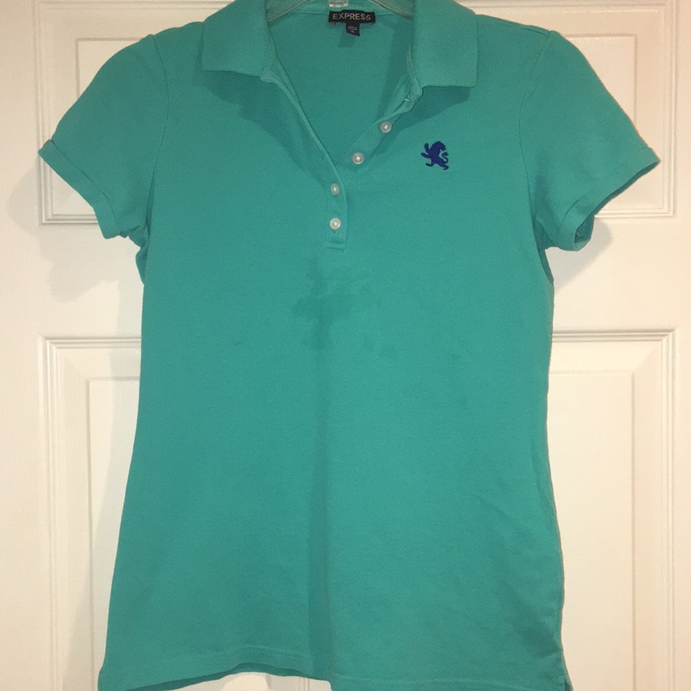 Express Turquoise Polo Shirt
